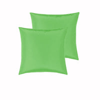 PepperMIll Satin European Pillowcases ( Pair ) LIME Kings Warehouse 