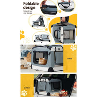 Pet Carrier Soft Crate Dog Cat Travel Portable Cage Kennel Foldable 2XL cat supplies Kings Warehouse 