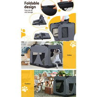 Pet Carrier Soft Crate Dog Cat Travel Portable Cage Kennel Foldable 4XL cat supplies Kings Warehouse 