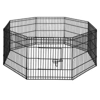 Pet Dog Playpen 24" 8 Panel Puppy Exercise Cage Enclosure Fence dog supplies Kings Warehouse 
