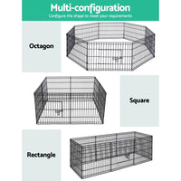 Pet Dog Playpen 2X24" 8 Panel Puppy Exercise Cage Enclosure Fence dog supplies Kings Warehouse 