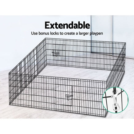 Pet Dog Playpen 2X30" 8 Panel Puppy Exercise Cage Enclosure Fence dog supplies Kings Warehouse 