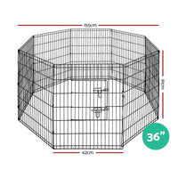 Pet Dog Playpen 36" 8 Panel Puppy Exercise Cage Enclosure Fence dog supplies Kings Warehouse 