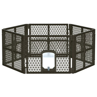 Pet Dog Playpen Enclosure 6 Panel Fence Puppy Cage Plastic Play Pen Fold dog supplies Kings Warehouse 