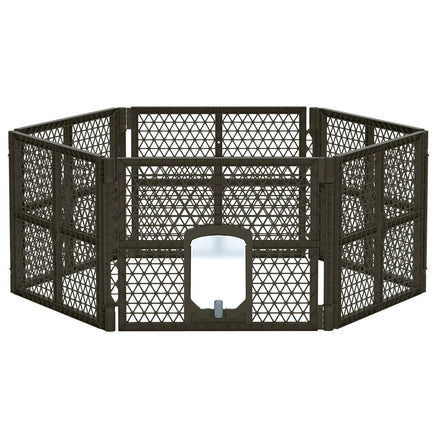 Pet Dog Playpen Enclosure 6 Panel Fence Puppy Cage Plastic Play Pen Fold dog supplies Kings Warehouse 
