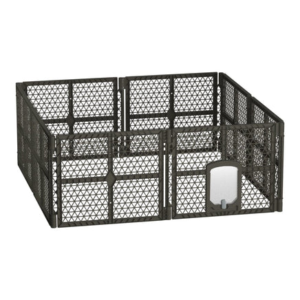 Pet Dog Playpen Enclosure 8 Panel Fence Puppy Cage Plastic Play Pen Fold dog supplies Kings Warehouse 
