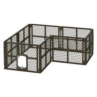 Pet Dog Playpen Enclosure 8 Panel Fence Puppy Cage Plastic Play Pen Fold dog supplies Kings Warehouse 