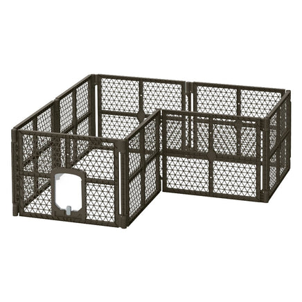 Pet Dog Playpen Enclosure 8 Panel Fence Puppy Cage Plastic Play Pen Fold dog supplies Kings Warehouse 