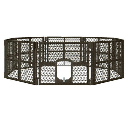 Pet Dog Playpen Enclosure 8 Panel Fence Puppy Cage Plastic Play Pen Fold dog supplies Kings Warehouse 