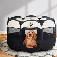 Pet Dog Playpen Enclosure Crate 8 Panel Play Pen Tent Bag Fence Puppy XL dog supplies Kings Warehouse 