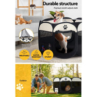 Pet Dog Playpen Enclosure Crate 8 Panel Play Pen Tent Bag Fence Puppy XL dog supplies Kings Warehouse 