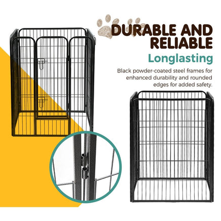 Pet Playpen Dog Playpen 40" 8 Panel Puppy Enclosure Fence Cage dog supplies Kings Warehouse 