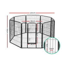 Pet Playpen Dog Playpen 40" 8 Panel Puppy Enclosure Fence Cage dog supplies Kings Warehouse 