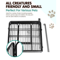 Pet Playpen Dog Playpen 8 Panel Exercise Cage Enclosure Fence 80x80cm dog supplies Kings Warehouse 