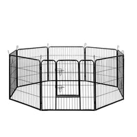 Pet Playpen Dog Playpen 8 Panel Exercise Cage Enclosure Fence 80x80cm dog supplies Kings Warehouse 