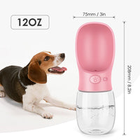 Pet Travel Water Bottle Portable Dogs rinking Feeder Leak-Proof Dispenser - White Kings Warehouse 