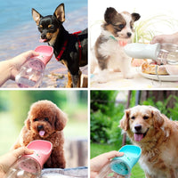 Pet Travel Water Bottle Portable Dogs rinking Feeder Leak-Proof Dispenser - White Kings Warehouse 