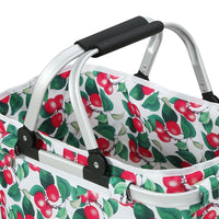Picnic Bag Basket Folding Hamper Camping Hiking Insulated Outdoor Kings Warehouse 
