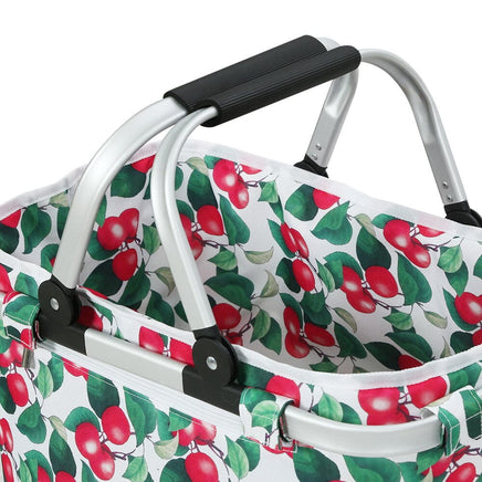 Picnic Bag Basket Folding Hamper Camping Hiking Insulated Outdoor Kings Warehouse 