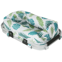 Picnic Bag Basket Folding Hamper Camping Hiking Insulated White Kings Warehouse 