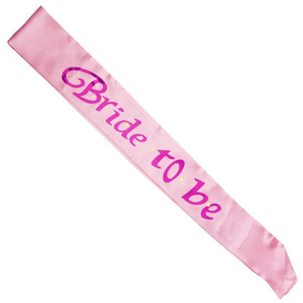 Pink Bride To Be Flashing Sash Kings Warehouse 