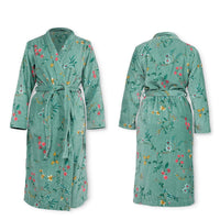 PIP Studio Les Fleurs Cotton Bath Robe Green XXL Kings Warehouse 