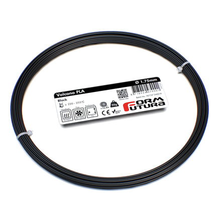 PLA 3D Filament Volcano PLA 1.75mm 50 gram Black Kings Warehouse 