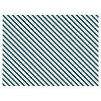 Placemat set of 4-Side Stripe Teal-46cm x 33cm Kings Warehouse 