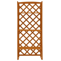 Plant Stand with Trellis Orange 60x30x140 cm Solid Firwood Kings Warehouse 