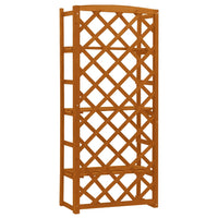 Plant Stand with Trellis Orange 60x30x140 cm Solid Firwood Kings Warehouse 