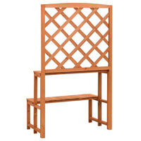 Plant Stand with Trellis Orange 70x42x120 cm Solid Firwood Kings Warehouse 