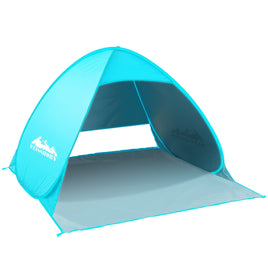 Pop Up Beach Tent Camping Hiking 3 Person Sun Shade Fishing Shelter Camping Supplies Kings Warehouse 