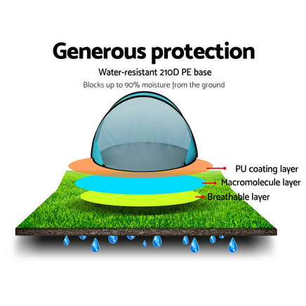Pop Up Beach Tent Camping Portable Sun Shade Shelter Fishing Camping Supplies Kings Warehouse 