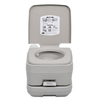 Portable Camping Toilet Grey 10+10 L Camping Kings Warehouse 