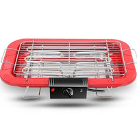 Portable Electric BBQ Grill Teppanyaki Smokeless Barbeque Pan Hot Plate Table Red Kings Warehouse 