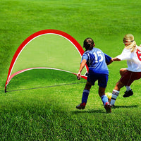 Portable Kids Soccer Goals Set – 2 Pop Up Soccer Goals, Cones, Goal Carry Bag Gift & Novelty Kings Warehouse 