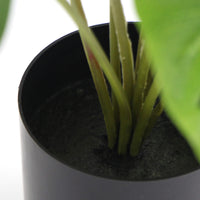 Potted Artificial Split Philodendron Plant With Real Touch Leaves 35cm Kings Warehouse 