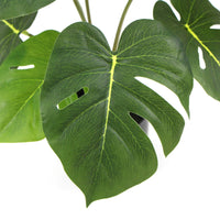 Potted Artificial Split Philodendron Plant With Real Touch Leaves 35cm Kings Warehouse 