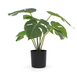 Potted Artificial Split Philodendron Plant With Real Touch Leaves 35cm Kings Warehouse 
