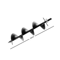 Power Garden Auger Small Earth Planter 75 X 300MM Black Kings Warehouse 