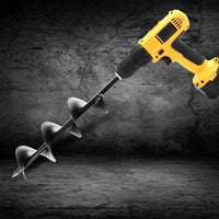 Power Garden Auger Small Earth Planter 75 X 300MM Black Kings Warehouse 