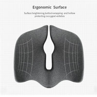 Premium Memory Foam Seat Cushion Coccyx Orthopedic Back Pain Relief Chair Pillow Office Dark Grey Kings Warehouse 
