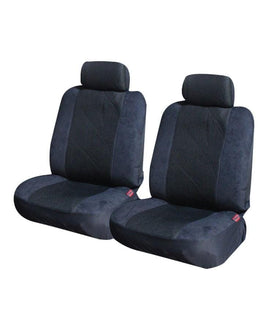 Prestige Suede Rear Seat Covers - Universal Size 06/08H Grey Kings Warehouse 