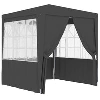 Professional Party Tent with Side Walls 2.5x2.5 m Anthracite 90 g/m² Kings Warehouse 