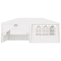 Professional Party Tent with Side Walls 4x6 m White 90 g/m² Kings Warehouse 