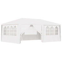 Professional Party Tent with Side Walls 4x6 m White 90 g/m²