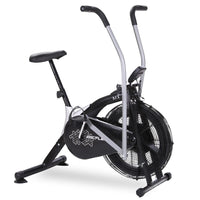 PROFLEX Air Bike Fan Resistance Exercise Fitness Home Gym Bicycle Black Pulse Kings Warehouse 