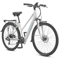 Progear Bikes E-Sierra Hybrid E-Bike Ladies 700c*17" in Whisper White Kings Warehouse 