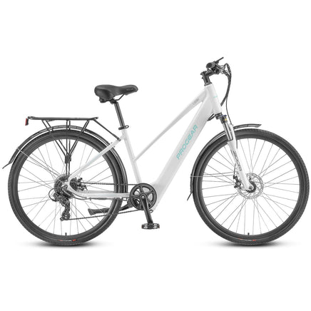 Progear Bikes E-Sierra Hybrid E-Bike Ladies 700c*17" in Whisper White Kings Warehouse 