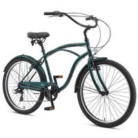 Progear Bikes Miami S7 Cruiser Mens 26*19" in Forest Green Kings Warehouse 